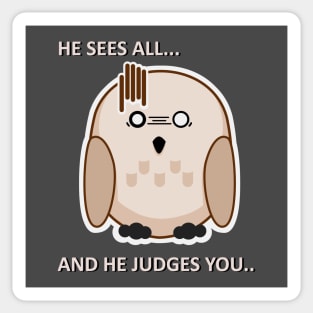 Judgement owl Sticker